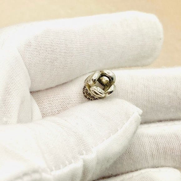 EUC Pandora 790445CZ Sterling Silver Circle of Friends Friendship Charm w/ CZ's - Picture 7 of 10